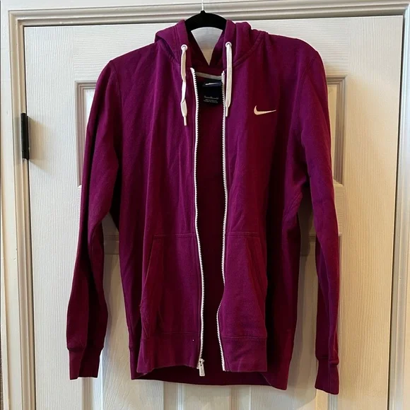 Nike Maroon Full-Zip Hoodie - Picture 4 of 5